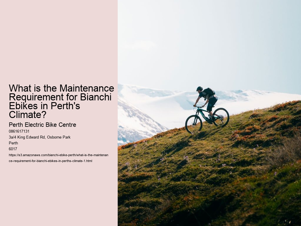What is the Maintenance Requirement for Bianchi Ebikes in Perth's Climate?