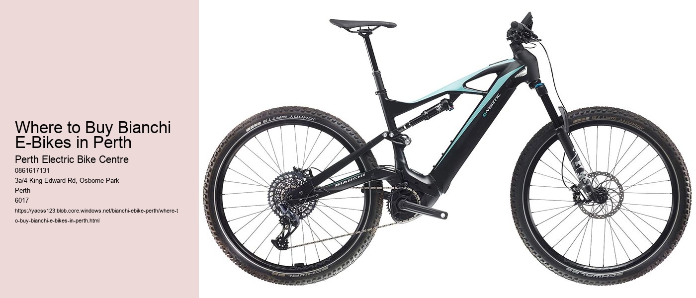 Where to Buy Bianchi E-Bikes in Perth  