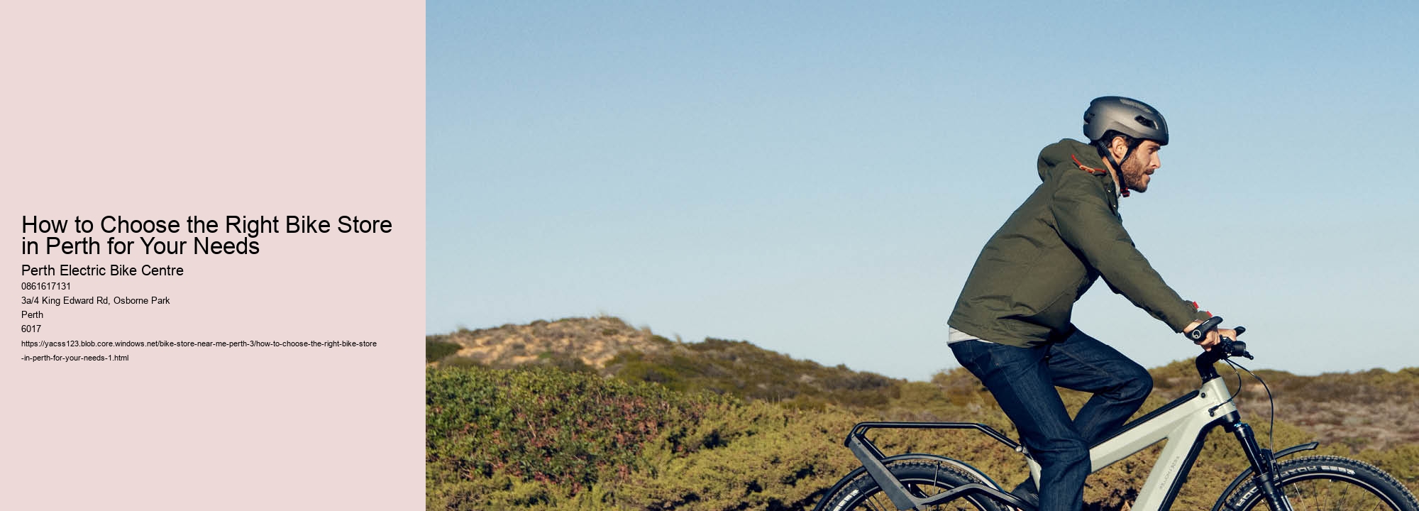 How to Choose the Right Bike Store in Perth for Your Needs