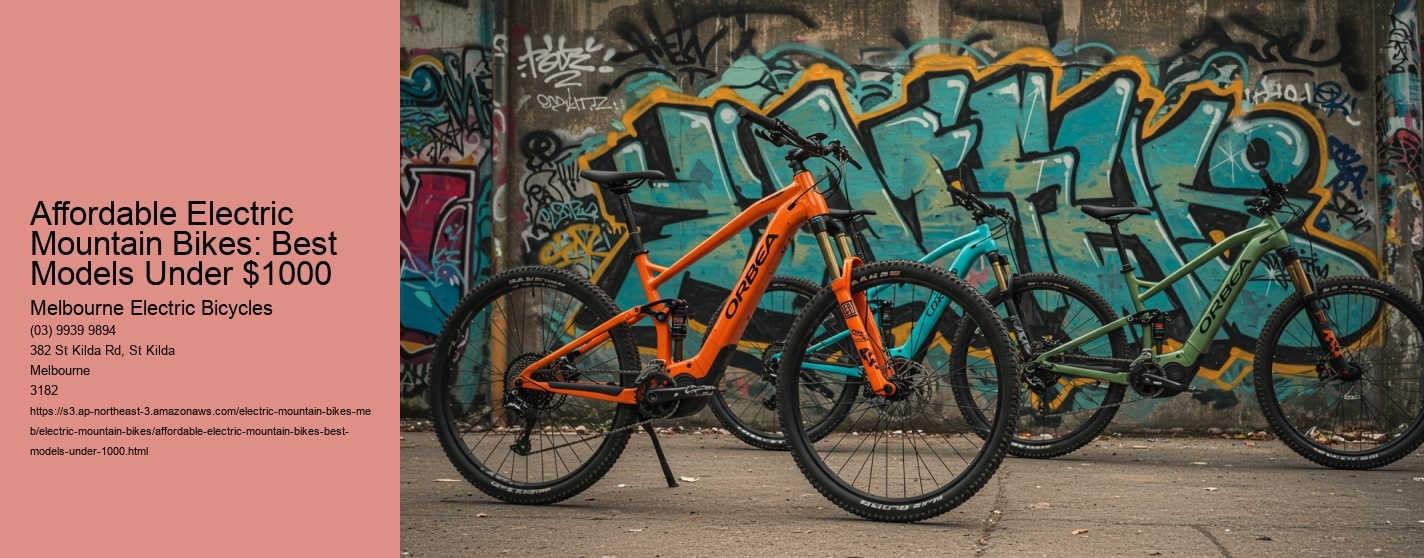 Affordable Electric Mountain Bikes: Best Models Under $1000