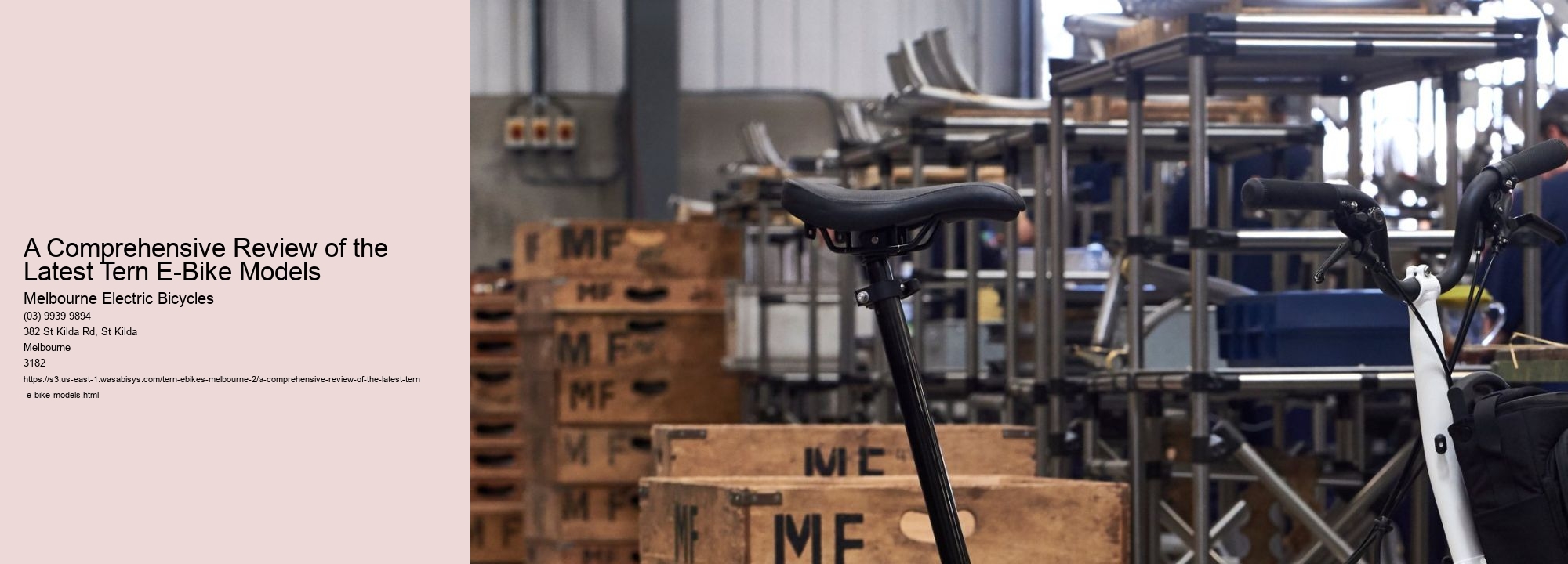 A Comprehensive Review of the Latest Tern E-Bike Models