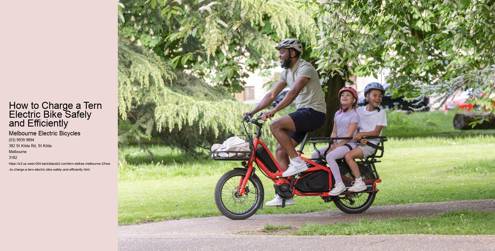 How to Charge a Tern Electric Bike Safely and Efficiently  