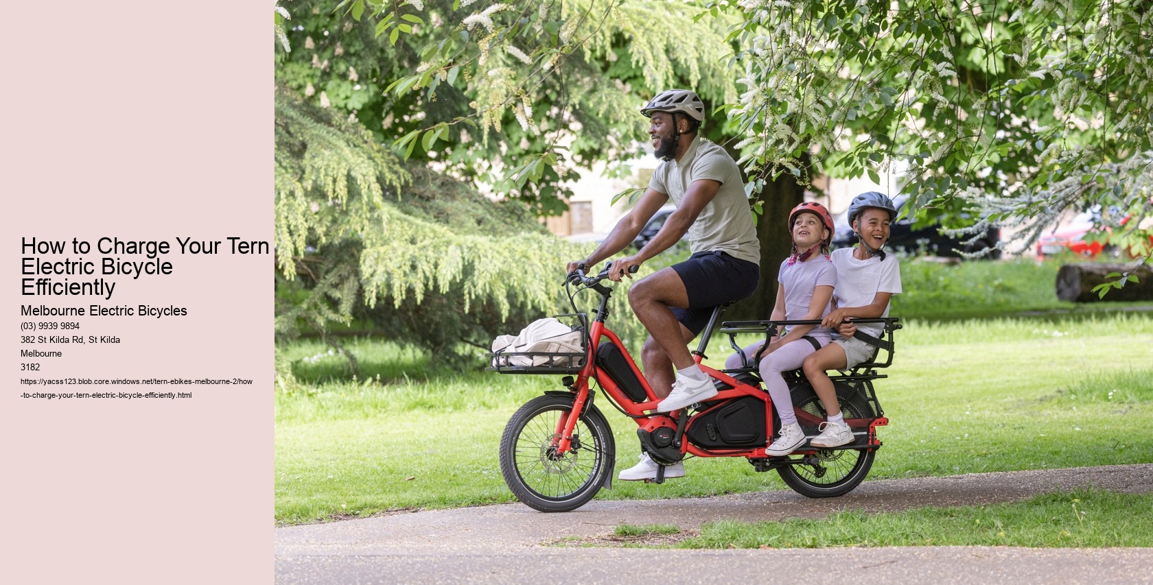 How to Charge Your Tern Electric Bicycle Efficiently  