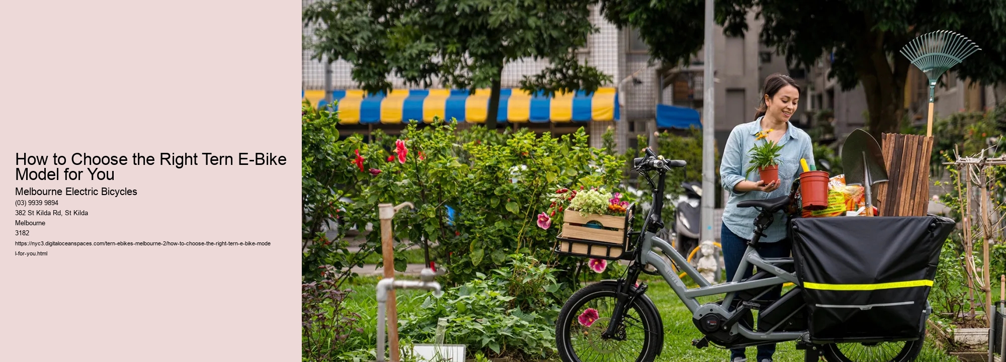 How to Choose the Right Tern E-Bike Model for You