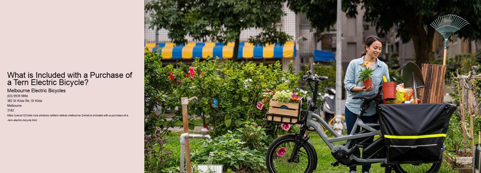 What is Included with a Purchase of a Tern Electric Bicycle?