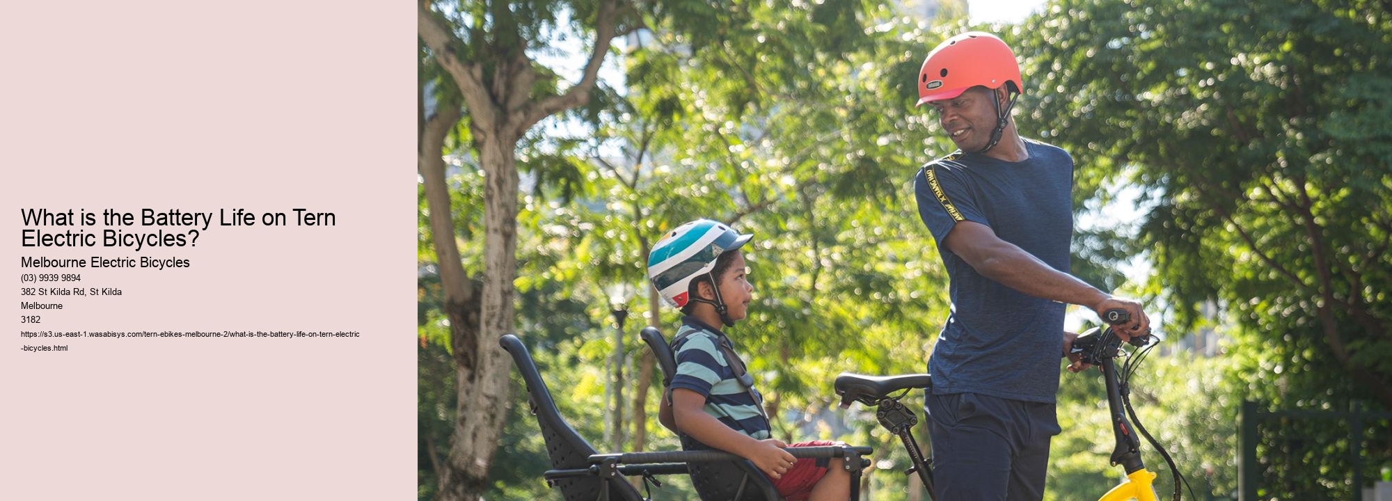 What is the Battery Life on Tern Electric Bicycles?