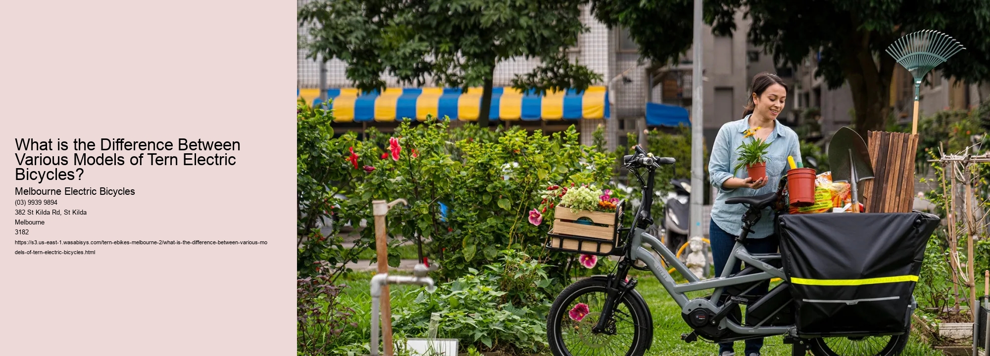 What is the Difference Between Various Models of Tern Electric Bicycles?  
