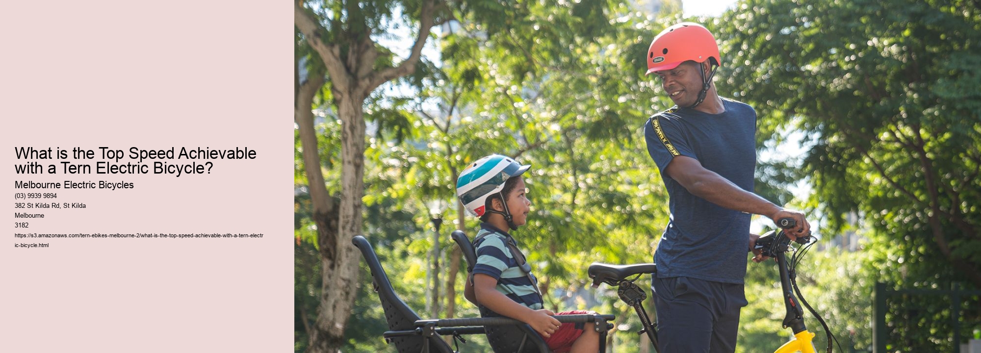 What is the Top Speed Achievable with a Tern Electric Bicycle?  